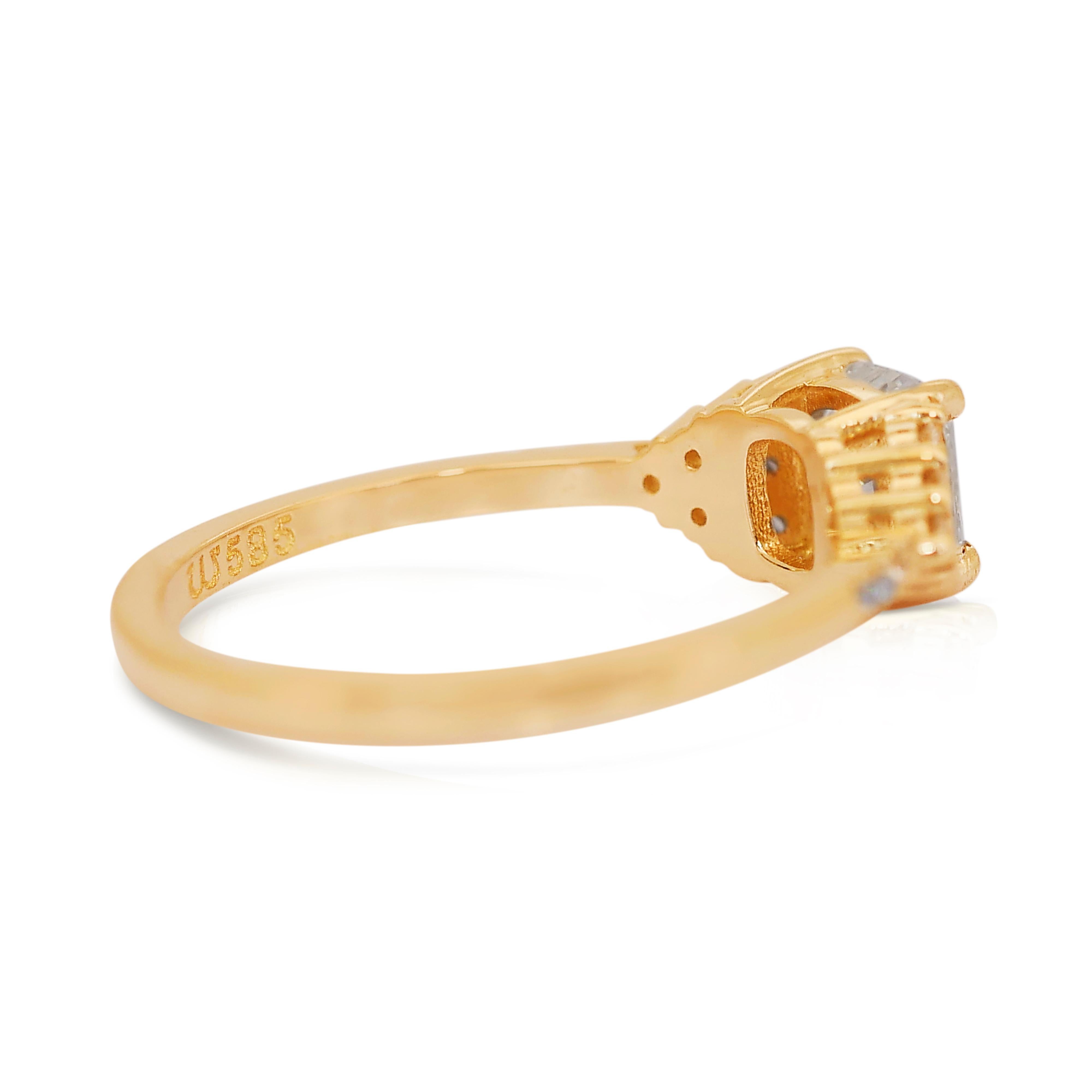 Taille coussin Luxueuse double taille idéale de 1,30 carat  Bague pavée de diamants en vente