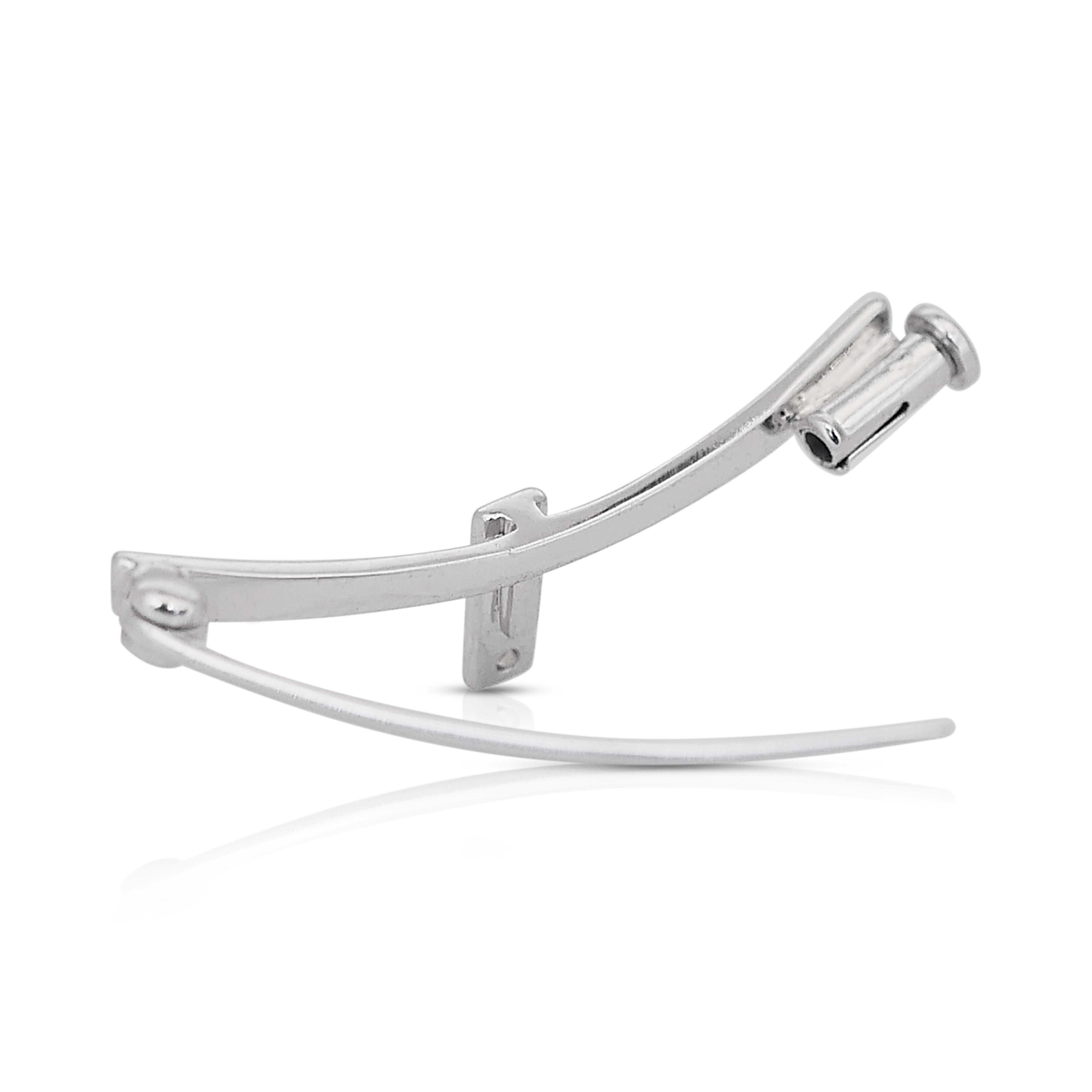 Bracelet jonc luxueux en or blanc 14 carats avec diamants et pierres précieuses 14,71 carats en vente 3