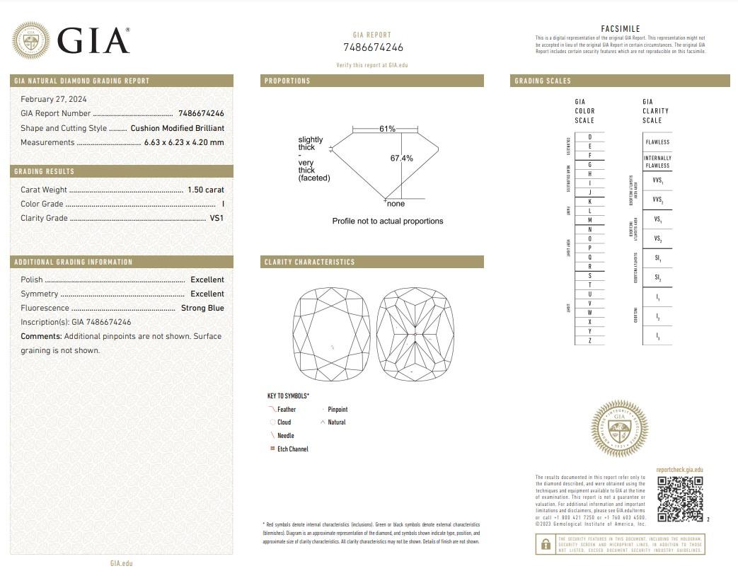 Luxuriöser 1,80ct Diamant Halo Ring in 18k Gelbgold- GIA zertifiziert Damen im Angebot