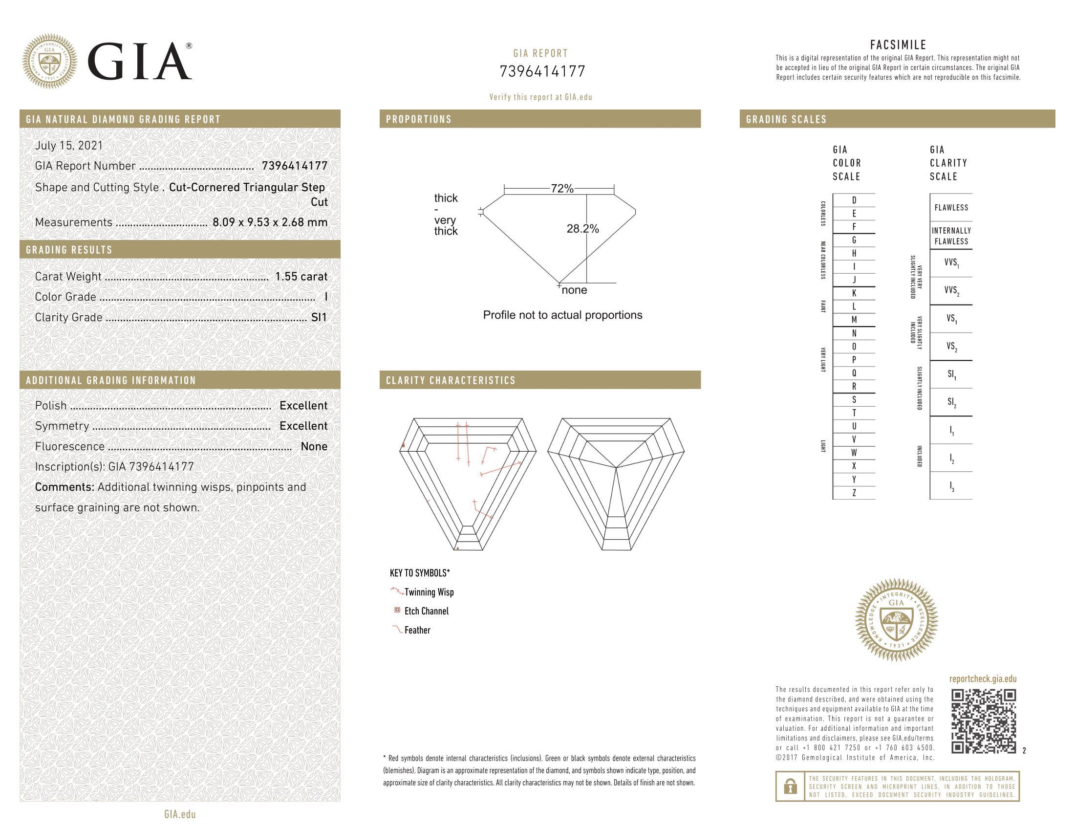 1.55+0.14 center carat diamond 18K Gold Serpent Ring with GIA Certificate I SI1 2