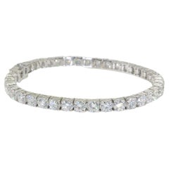 Luxurious 18k White Gold Bracelet w/ 12.51 Ct Natural Diamonds, GIA Certificate