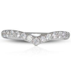 Luxuriöser Eternity-Diamantring aus 18 Karat Weißgold mit 0,23 Karat natürlichem Diamanten