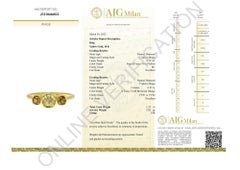 Luxurious 18k Yellow Gold Cluster Ring w/ 0.7ct Natural Diamonds-AIG Certificate