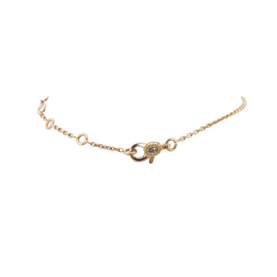 Bracelet étoile luxueux en or jaune 18 carats avec 0,03 carat de diamants naturels Pour femmes en vente
