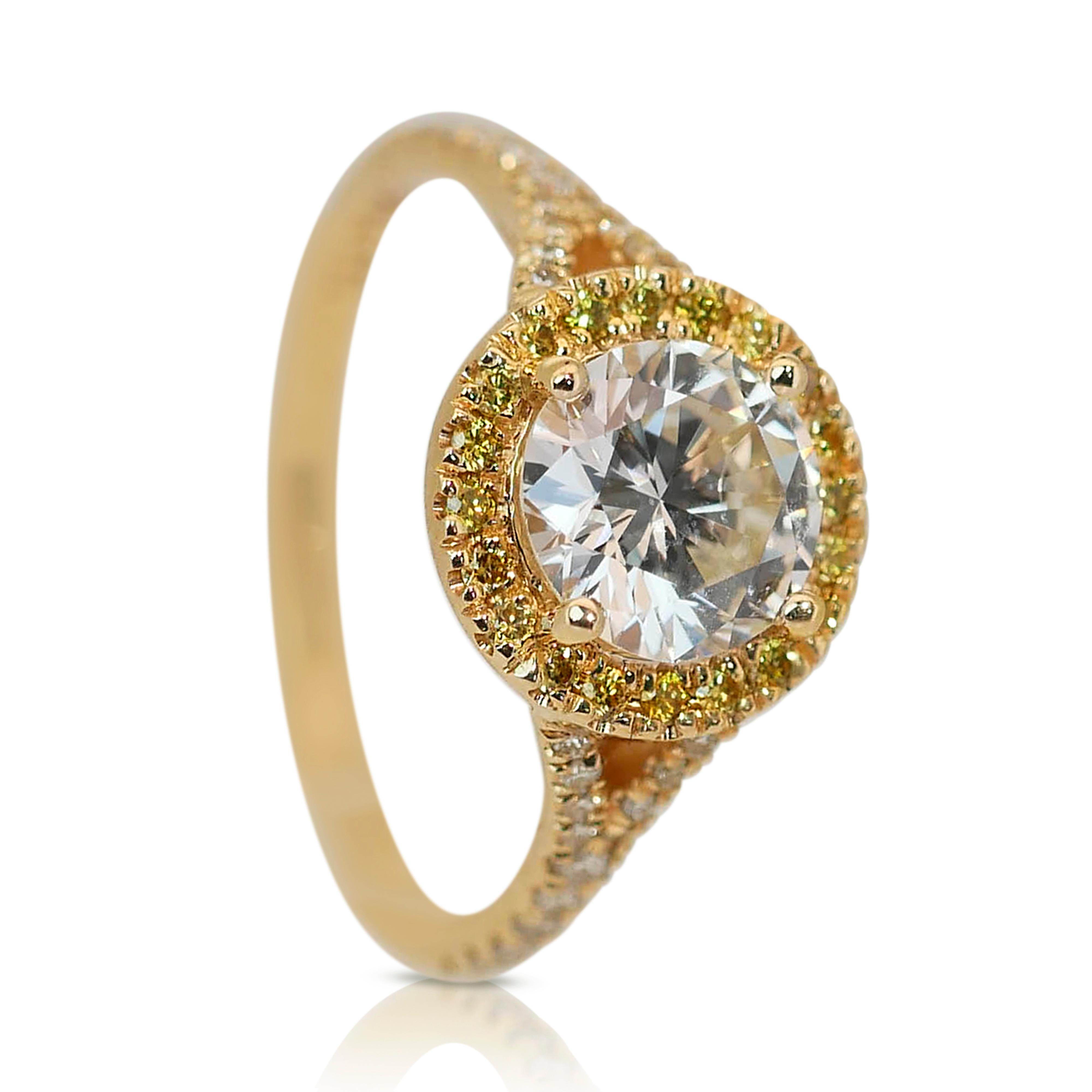 Luxurious 2.53ct Triple Excellent Ideal Cut Diamonds Halo Ring 2