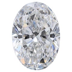 Luxueux diamant de forme ovale de 3,01 carats de taille idéale - certifié GIA