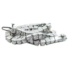 Luxueux 5,00 ct. Bracelet tennis droit en platine et diamants naturels