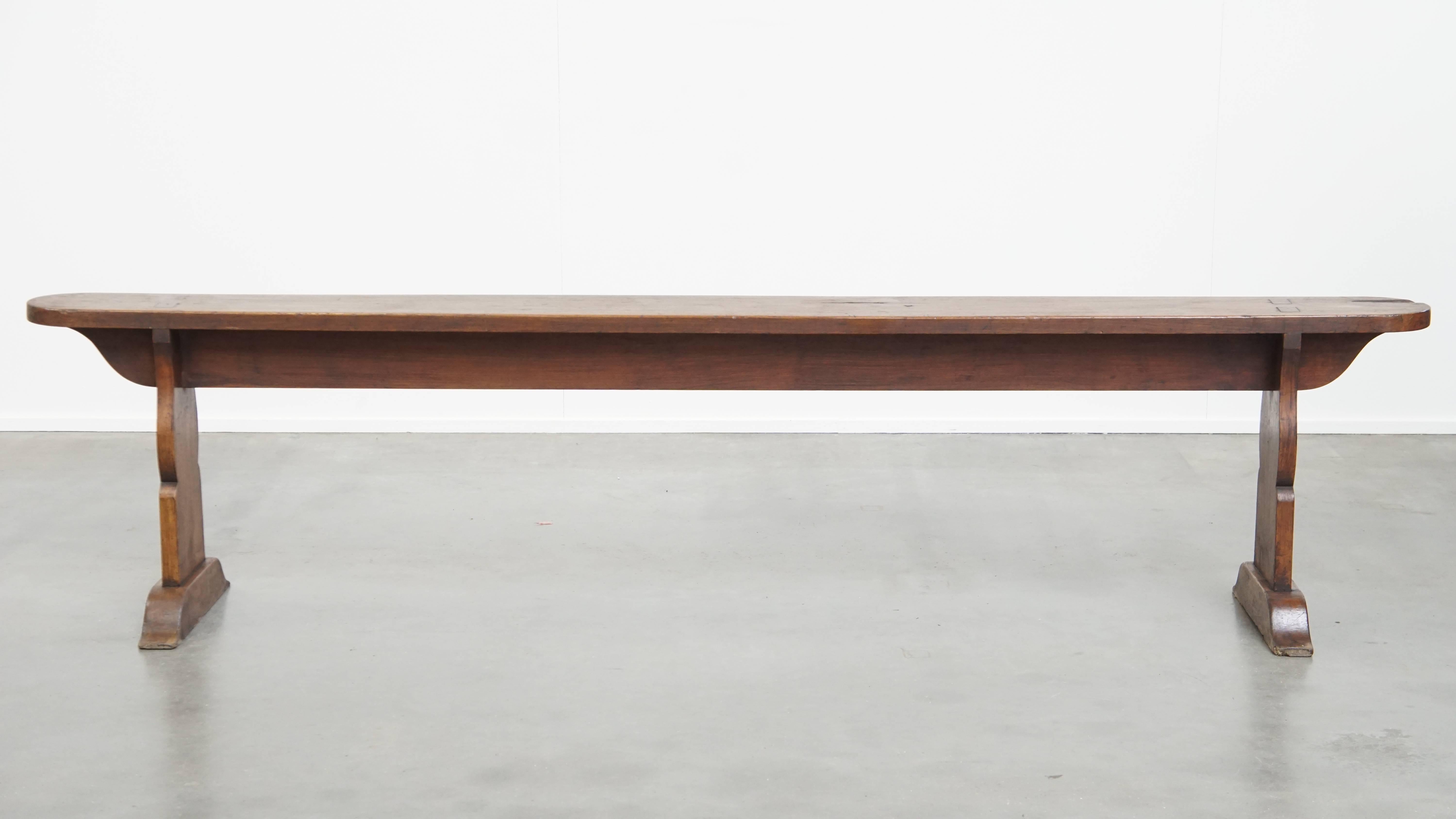 Hand-Crafted Luxurious Antique Hall Bench / Dining Bench from France For Sale