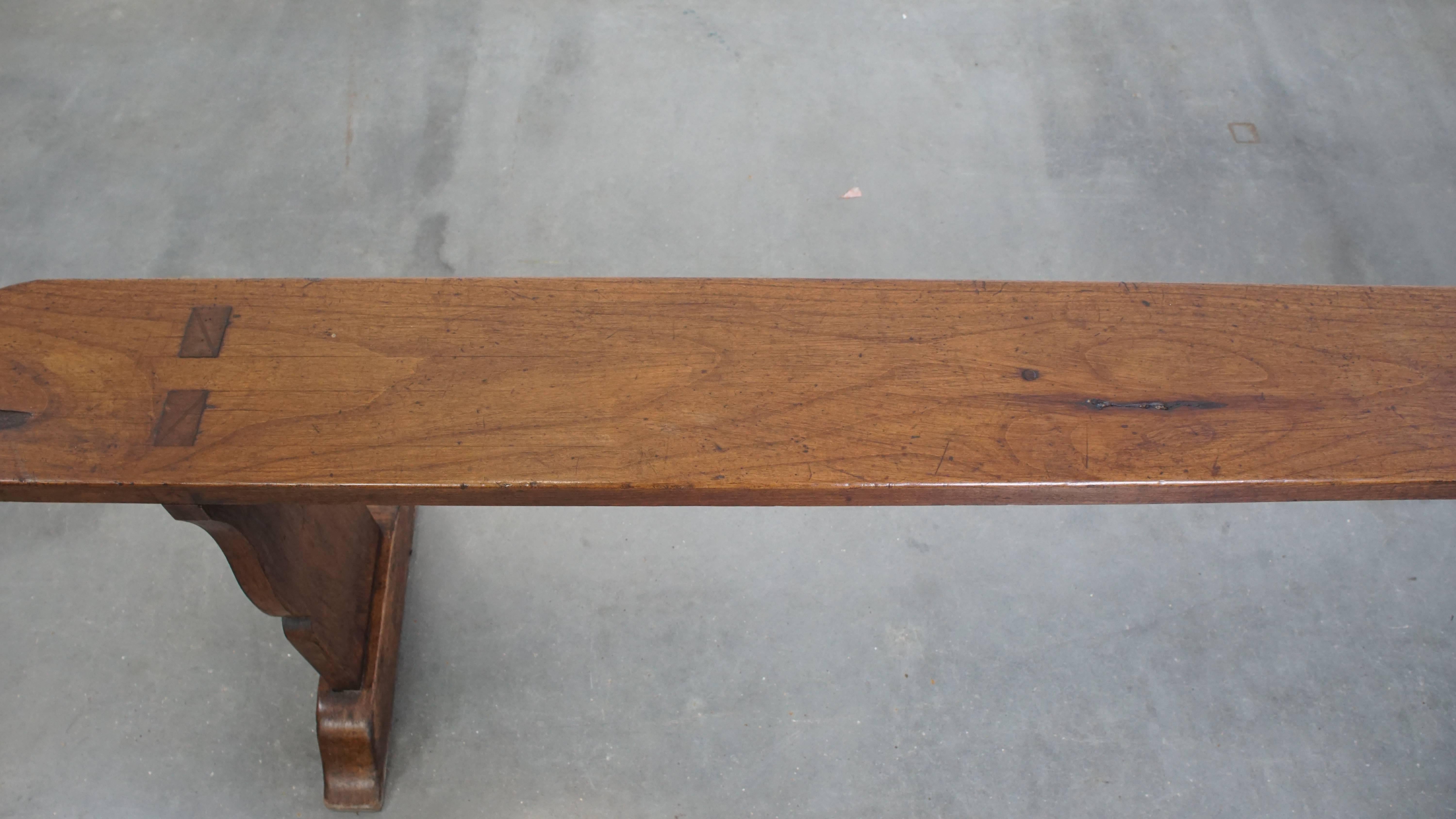 19th Century Luxurious Antique Hall Bench / Dining Bench from France For Sale