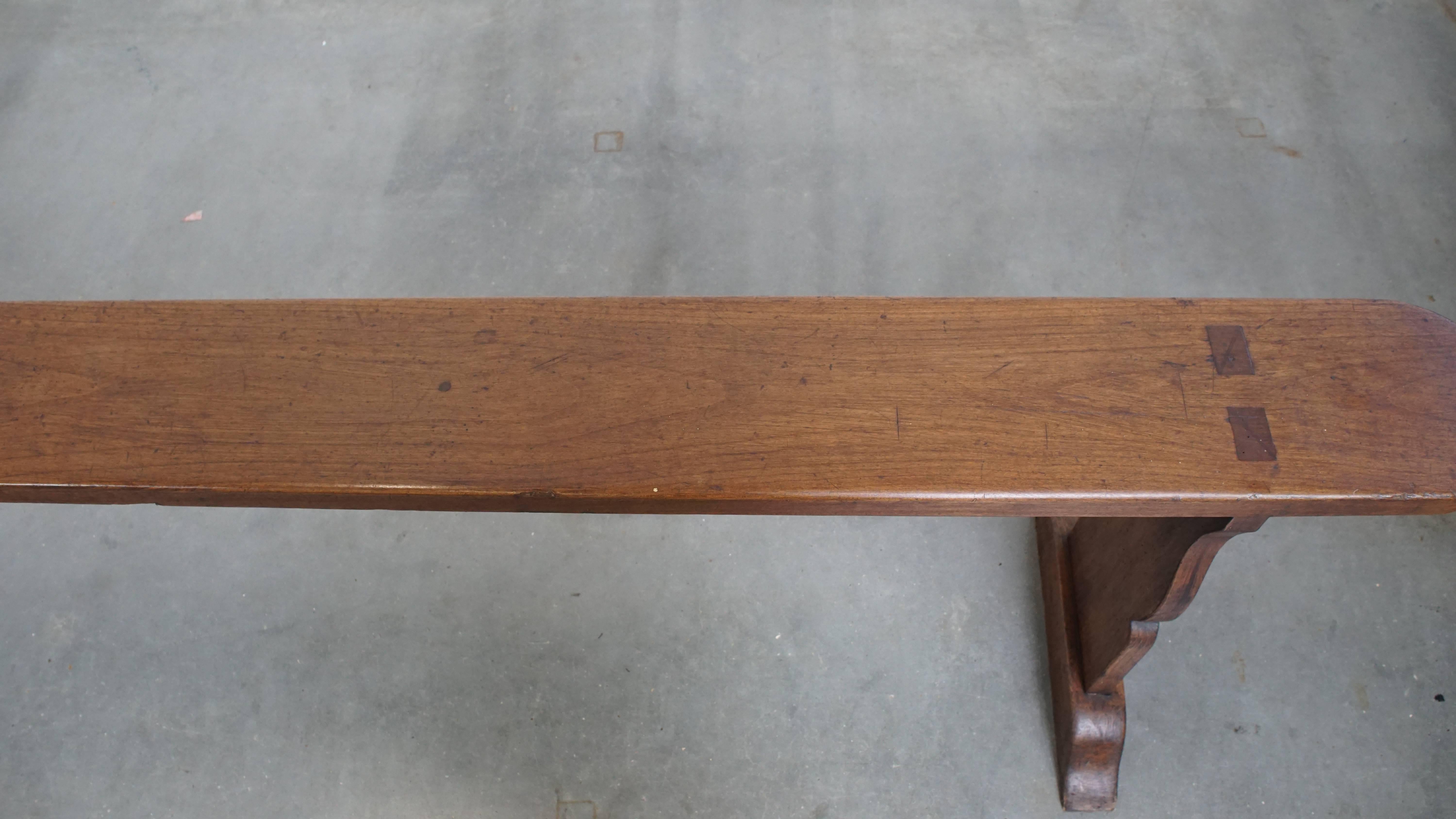 Wood Luxurious Antique Hall Bench / Dining Bench from France For Sale