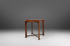Luxurious Art Deco coffee table in root wood veneer, France, 1930s