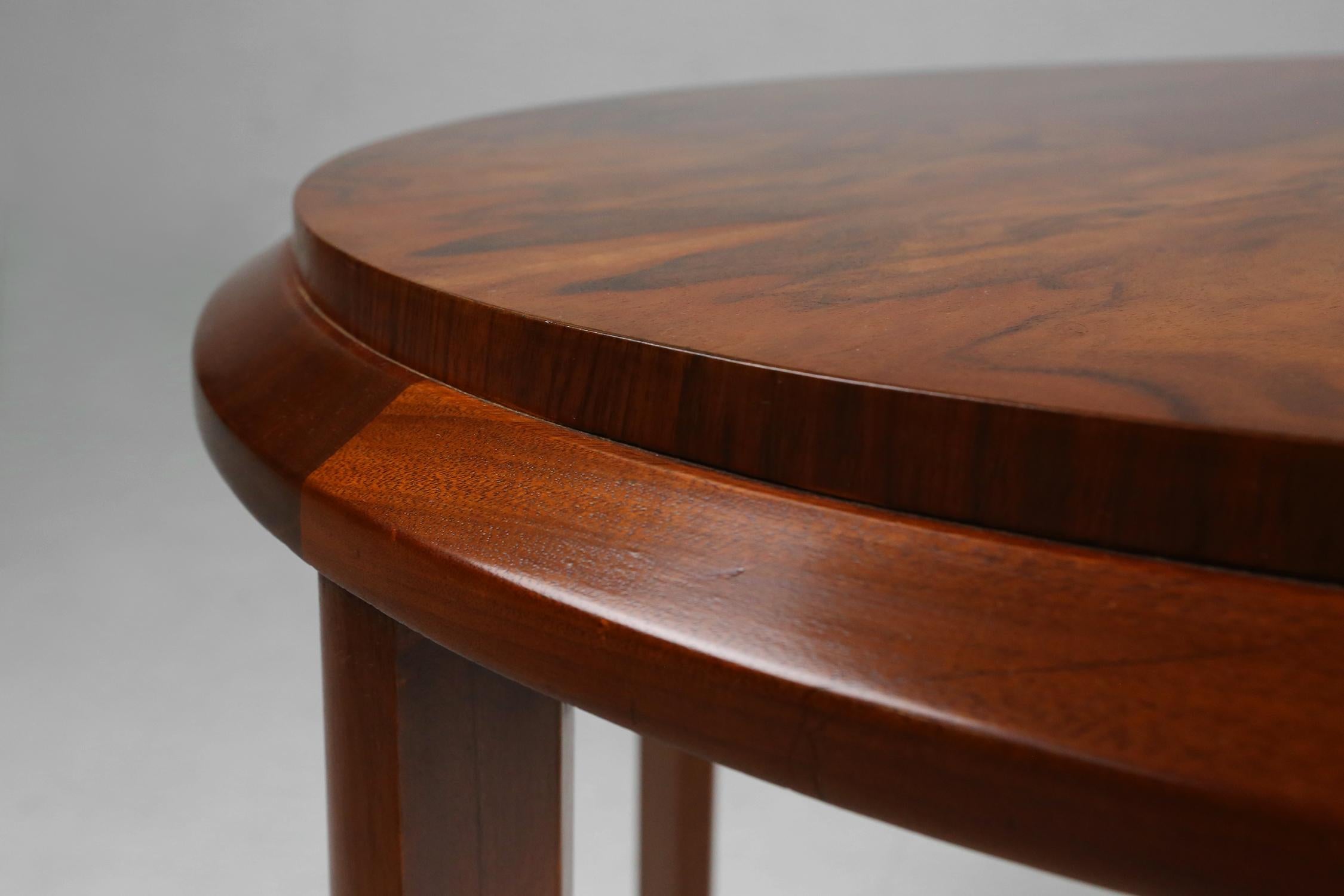 Mid-20th Century Luxurious Art Deco coffee table in root wood veneer, France, 1930s For Sale