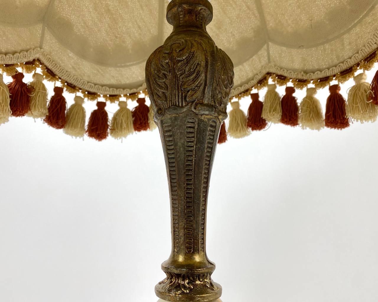 victorian floor lamp with fringe shade