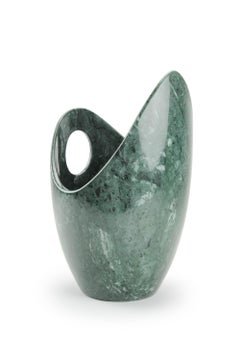 Champagne Bucket Wine Cooler Vase Vessel Imperial Green Marble Collectible Italy