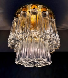Luxurious chandelier by Helena Tynell for Glashütte Limburg