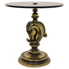 Luxurious ‘Cheval’ Horsehead Side Table by Maison Charles, France, 1970s