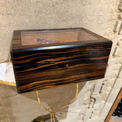 Lussuoso Humidor per sigari Piano in vetro Macassar esotico e ottone
