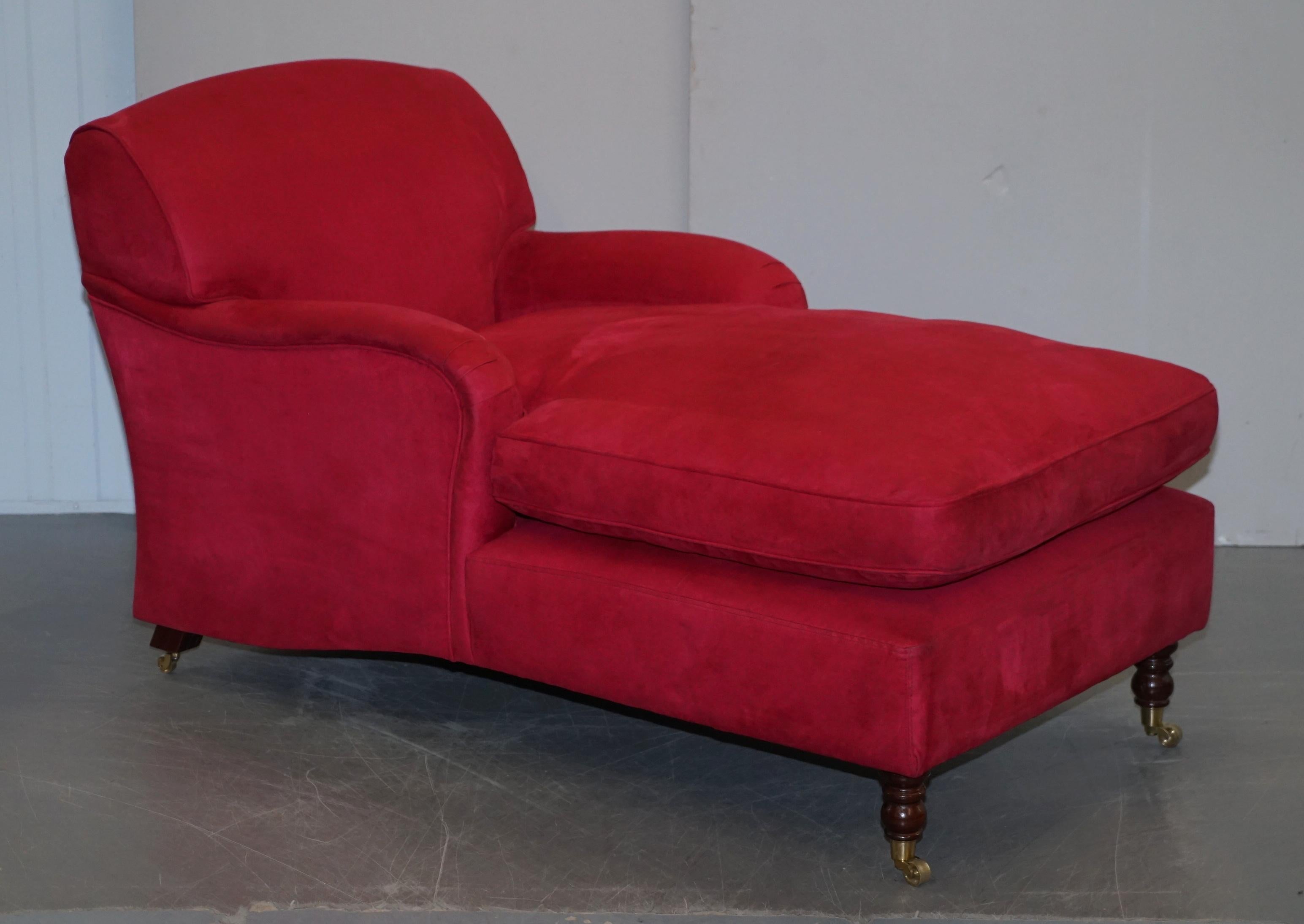 red chaise lounge chair