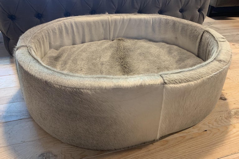 Luxurious Cowhide Dog Bed For Sale at 1stdibs