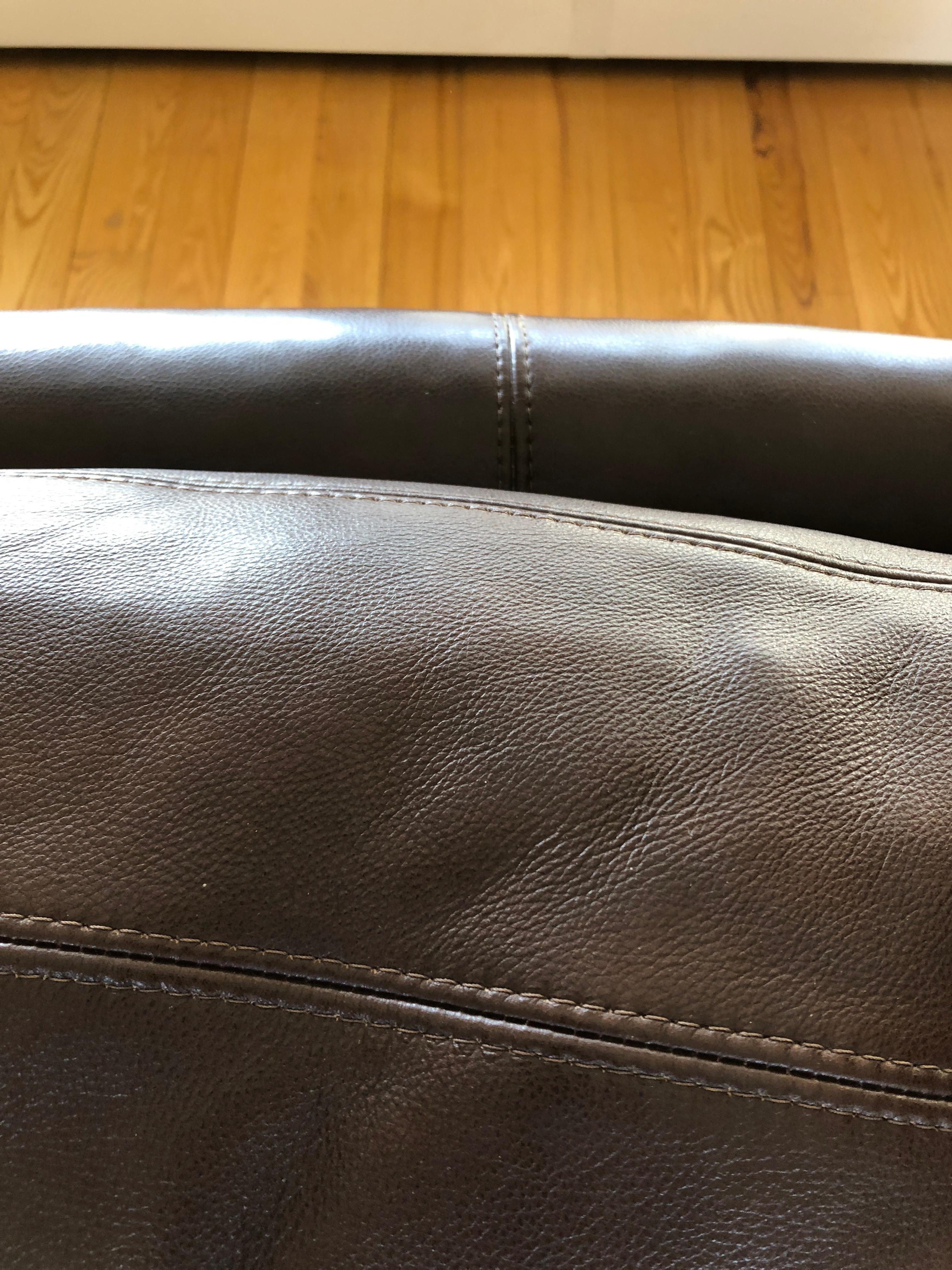 Luxurious Dark Brown Leather Ralph Lauren Sofa 2