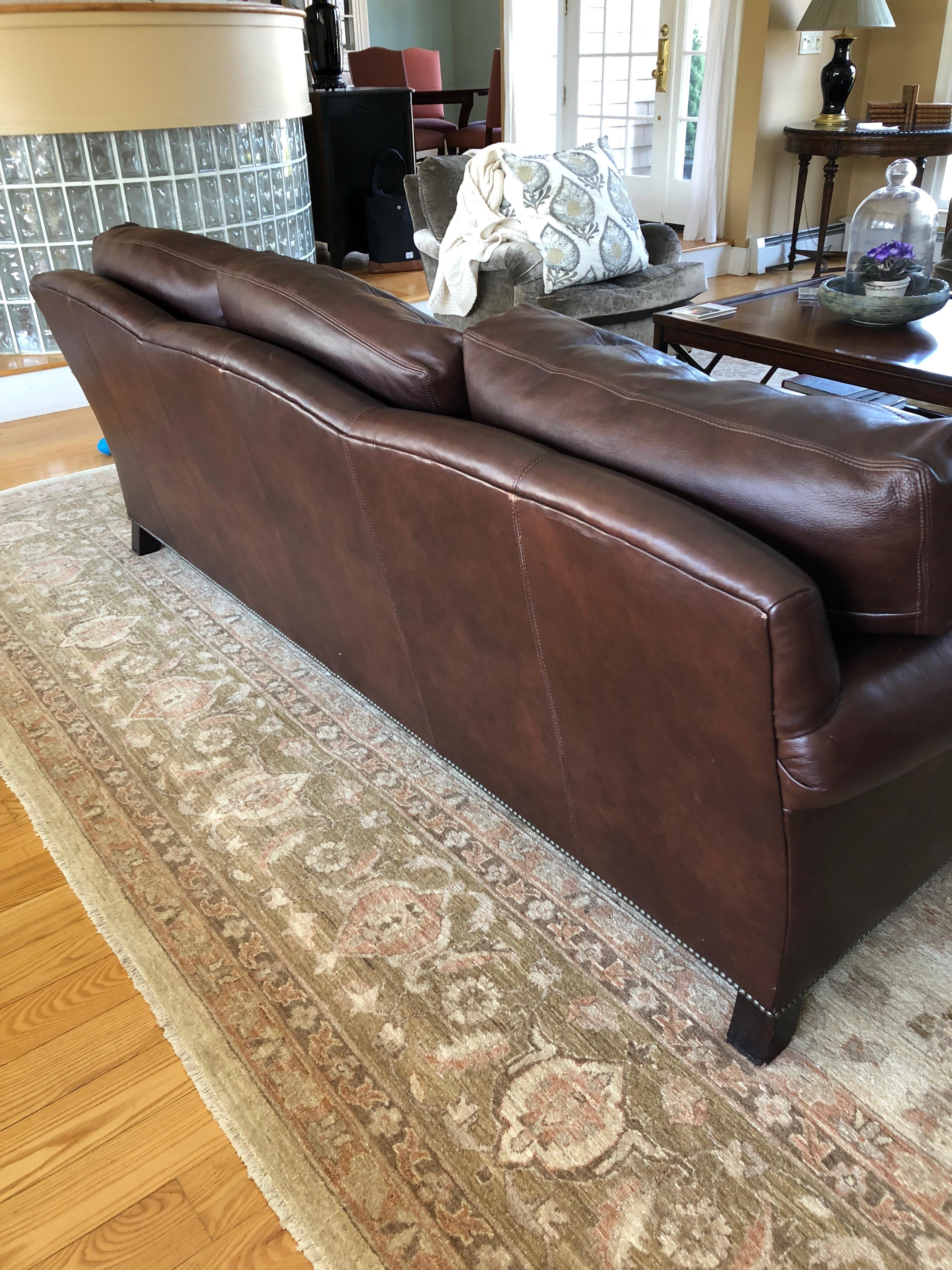 pillows for dark brown leather couch