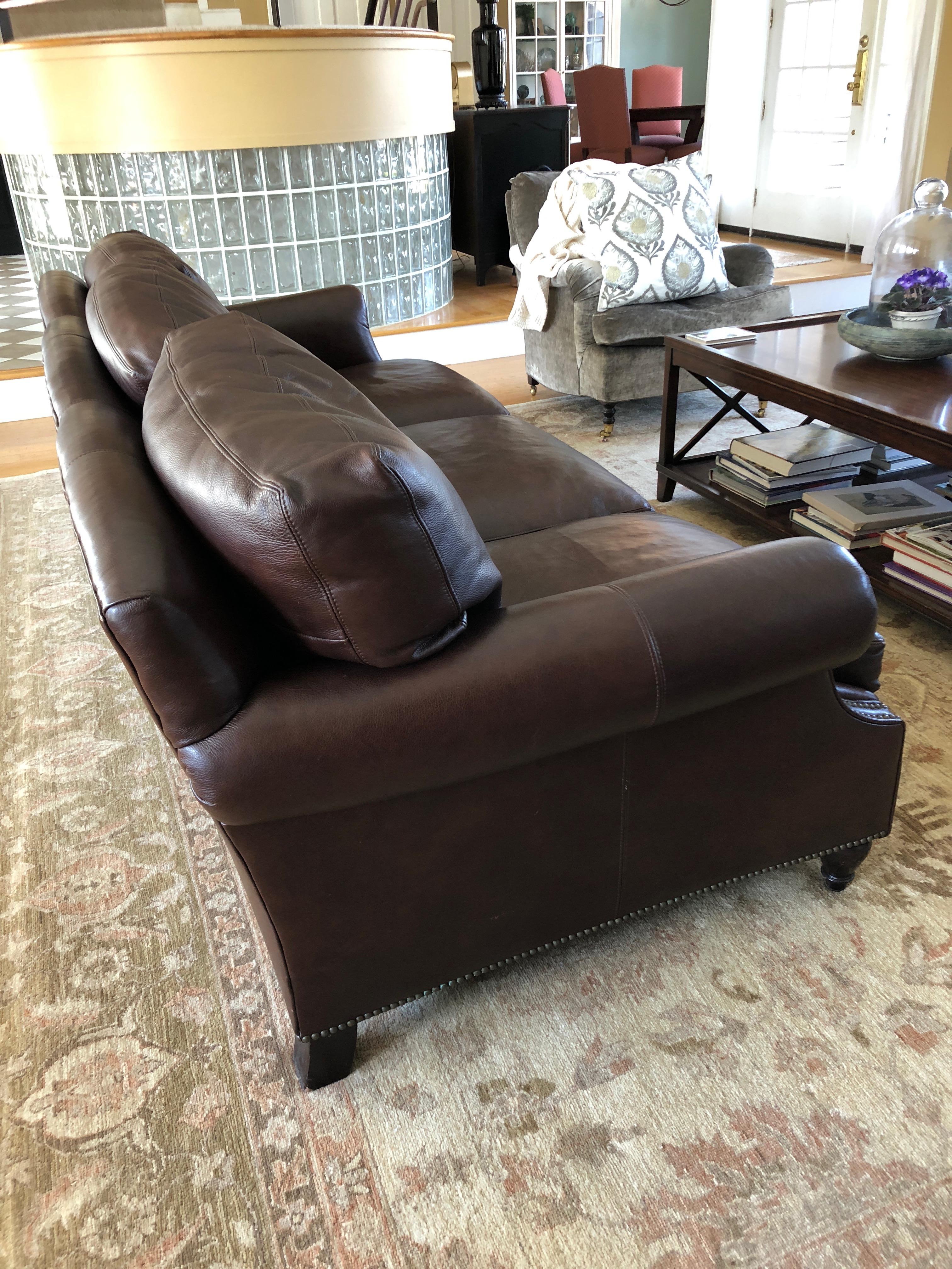 pillows for dark brown leather couch