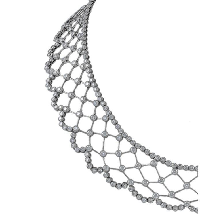 Collier Sophia en platine avec diamants de 26,69 carats Neuf - En vente à New York, NY