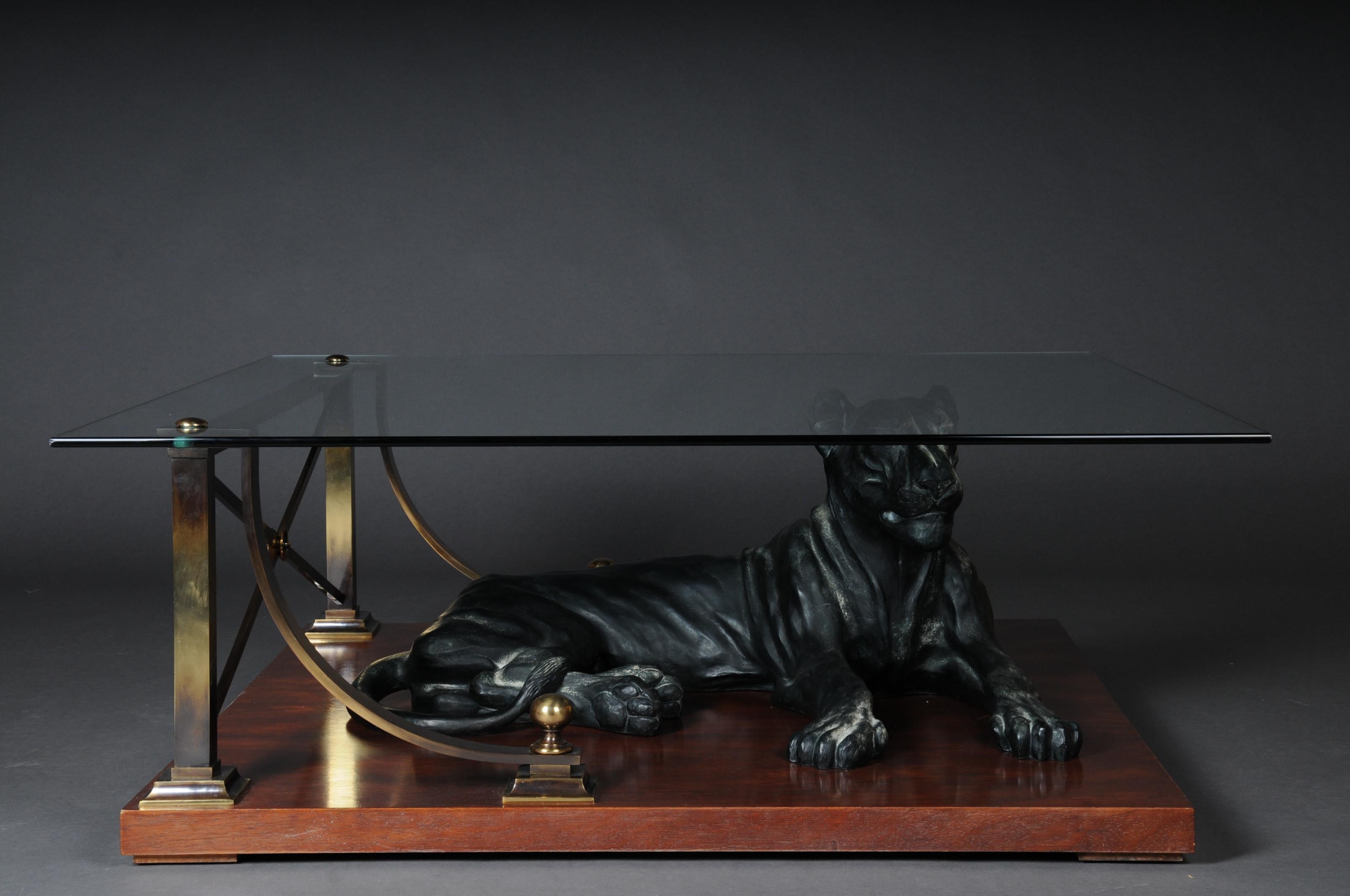 French Luxurious Designer Coffee Table Panther
