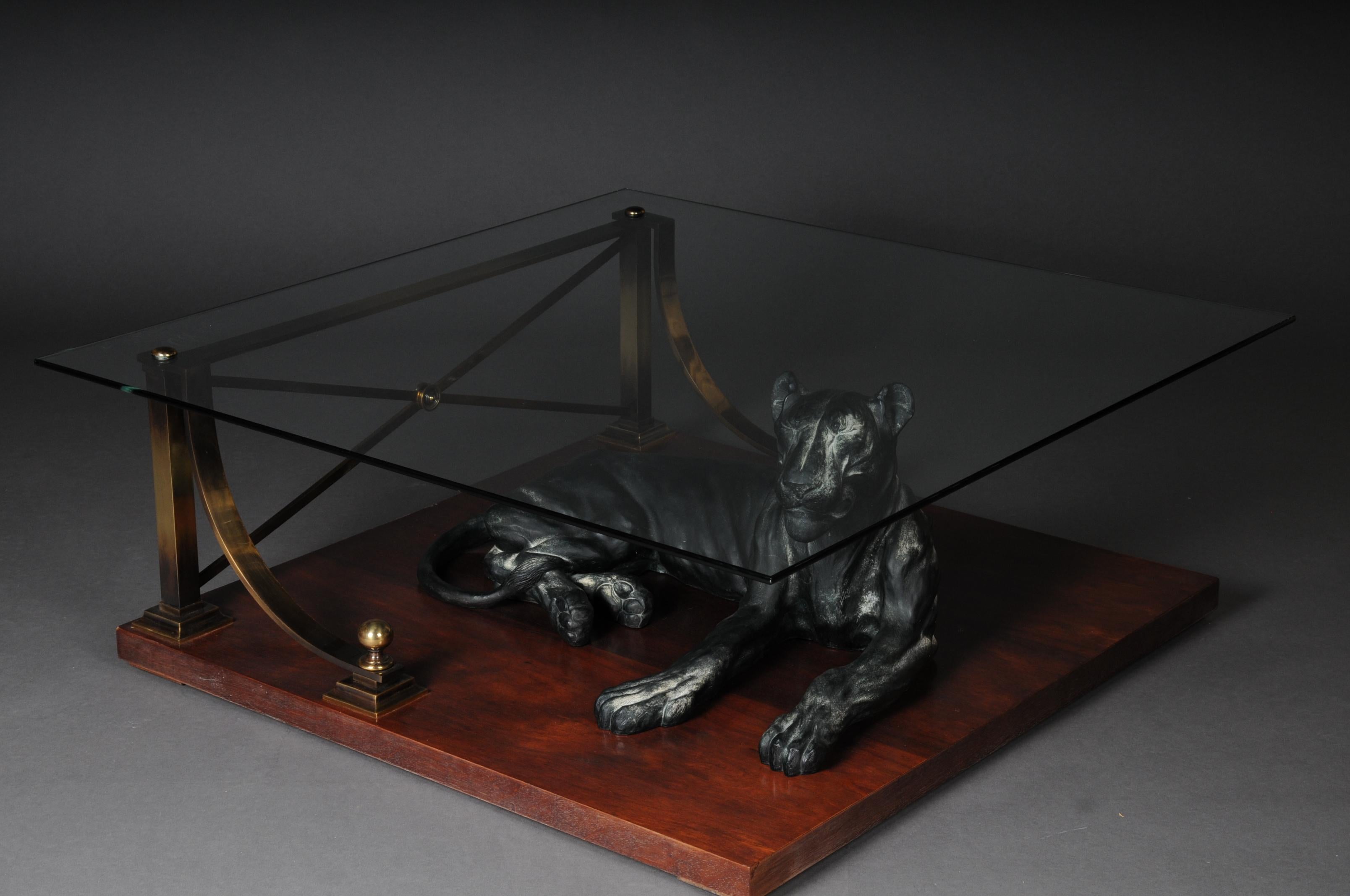 Faceted Luxurious Designer Coffee Table Panther