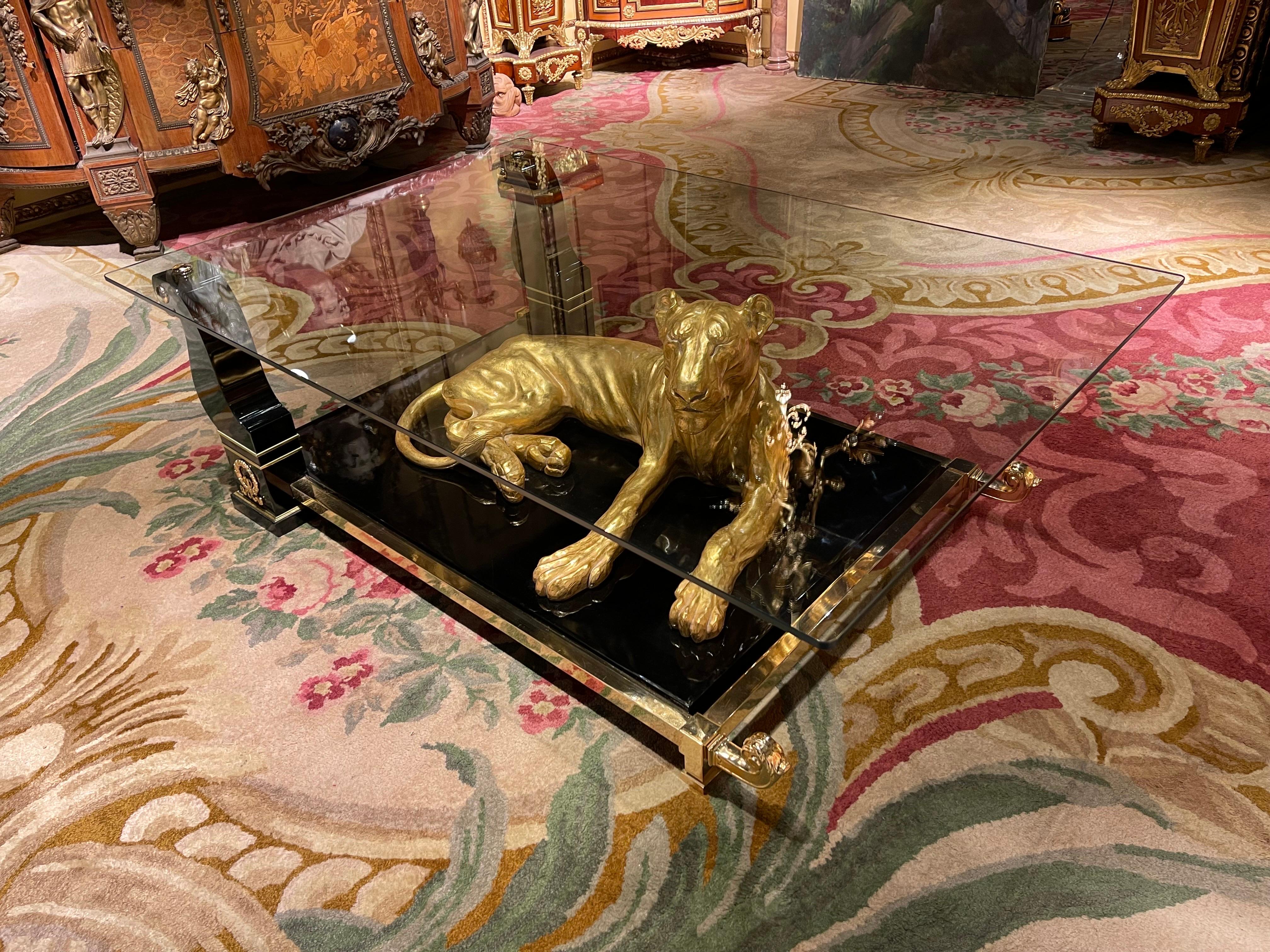 cheetah coffee table