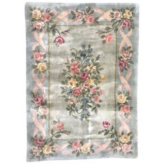 Luxurious Extremely Fine Aubusson Knotted Savonnerie Rug