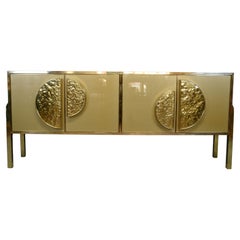 Luxurious four-door kitchen sideboard gold by JustFurnituress Designer