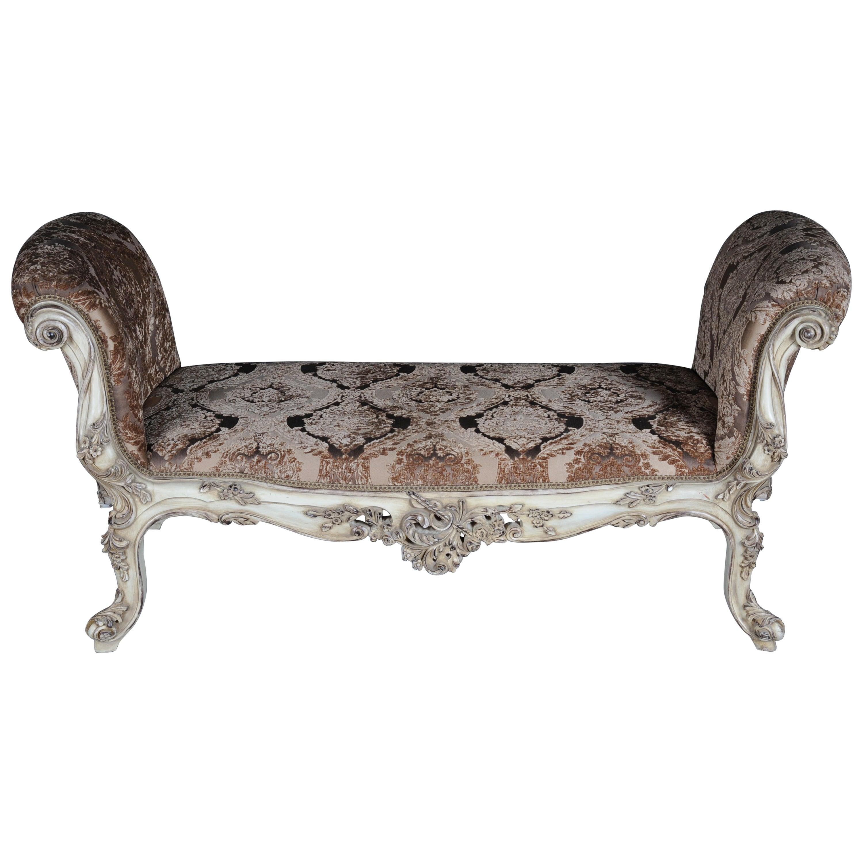 Luxurious French Bench, Gondola in the Louis Seize XVI For Sale