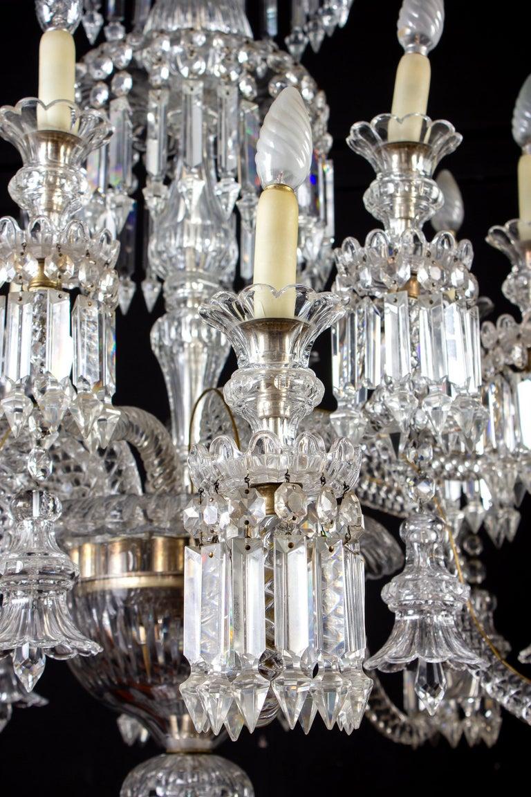 Luxurious French Crystal Chandelier, 1940' For Sale 4