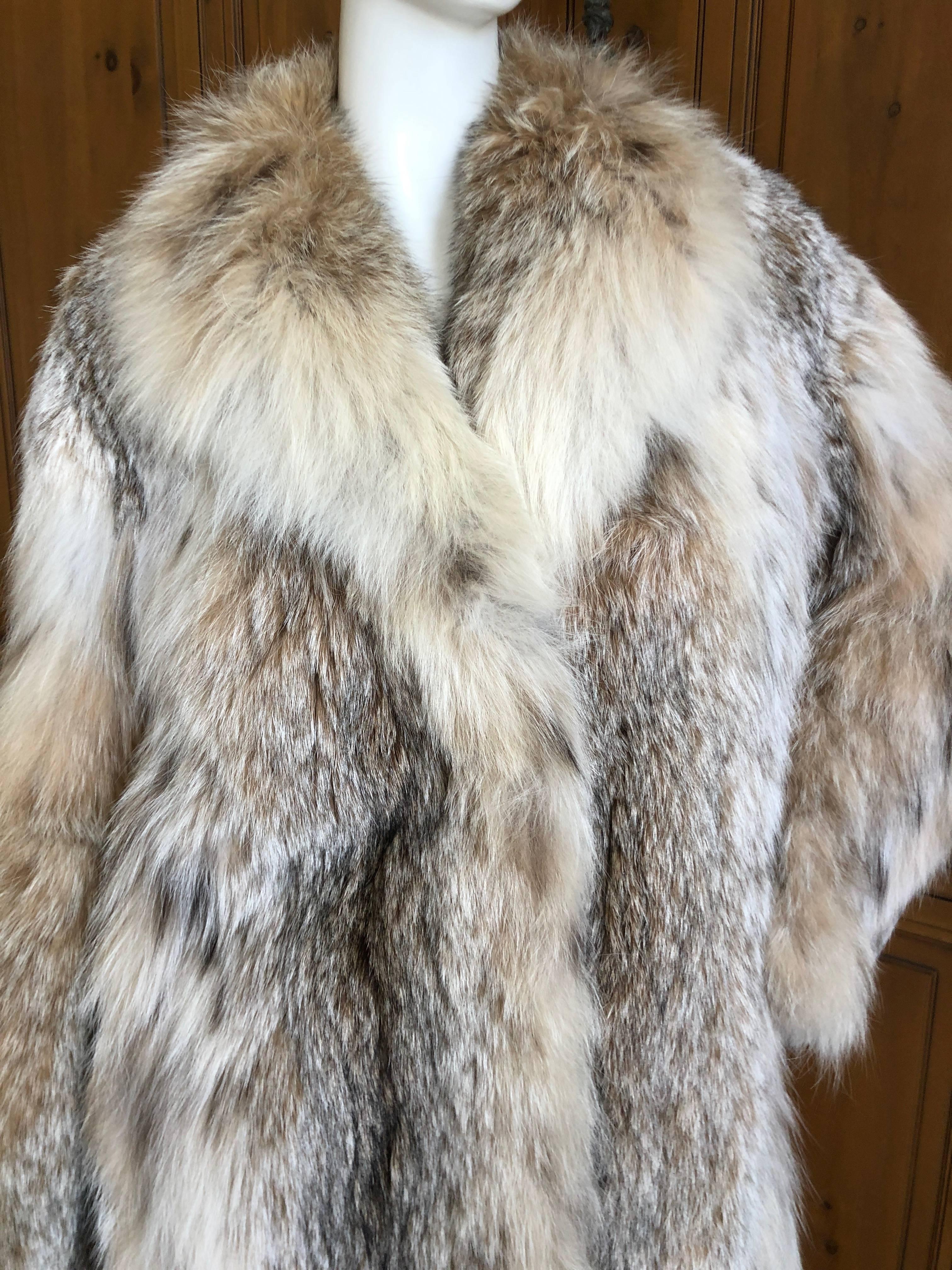 Women's Luxurious Genuine Lynx Fur Stroller Coat For Sale