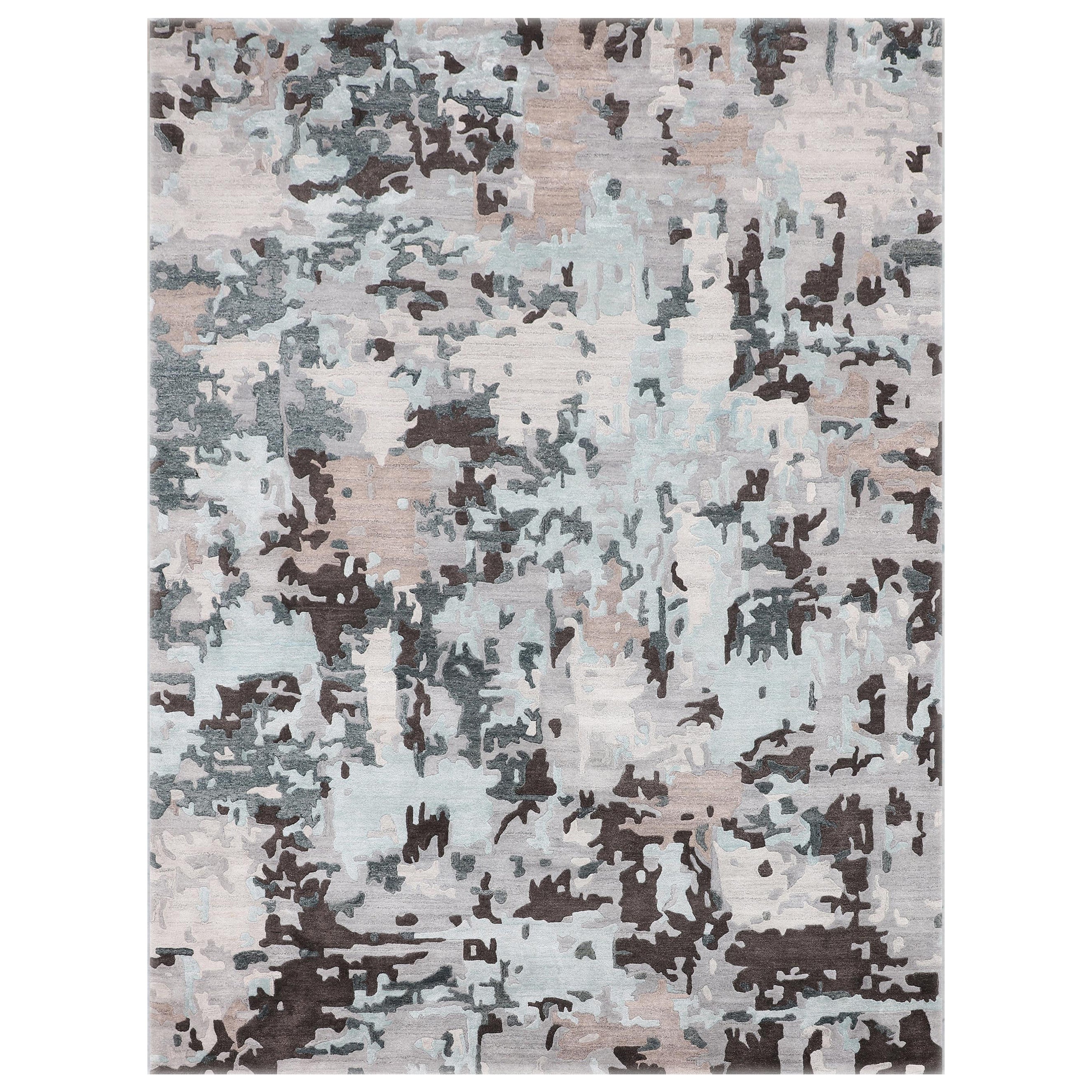 Luxurious Handcrafted Dark Gray / Light Blue