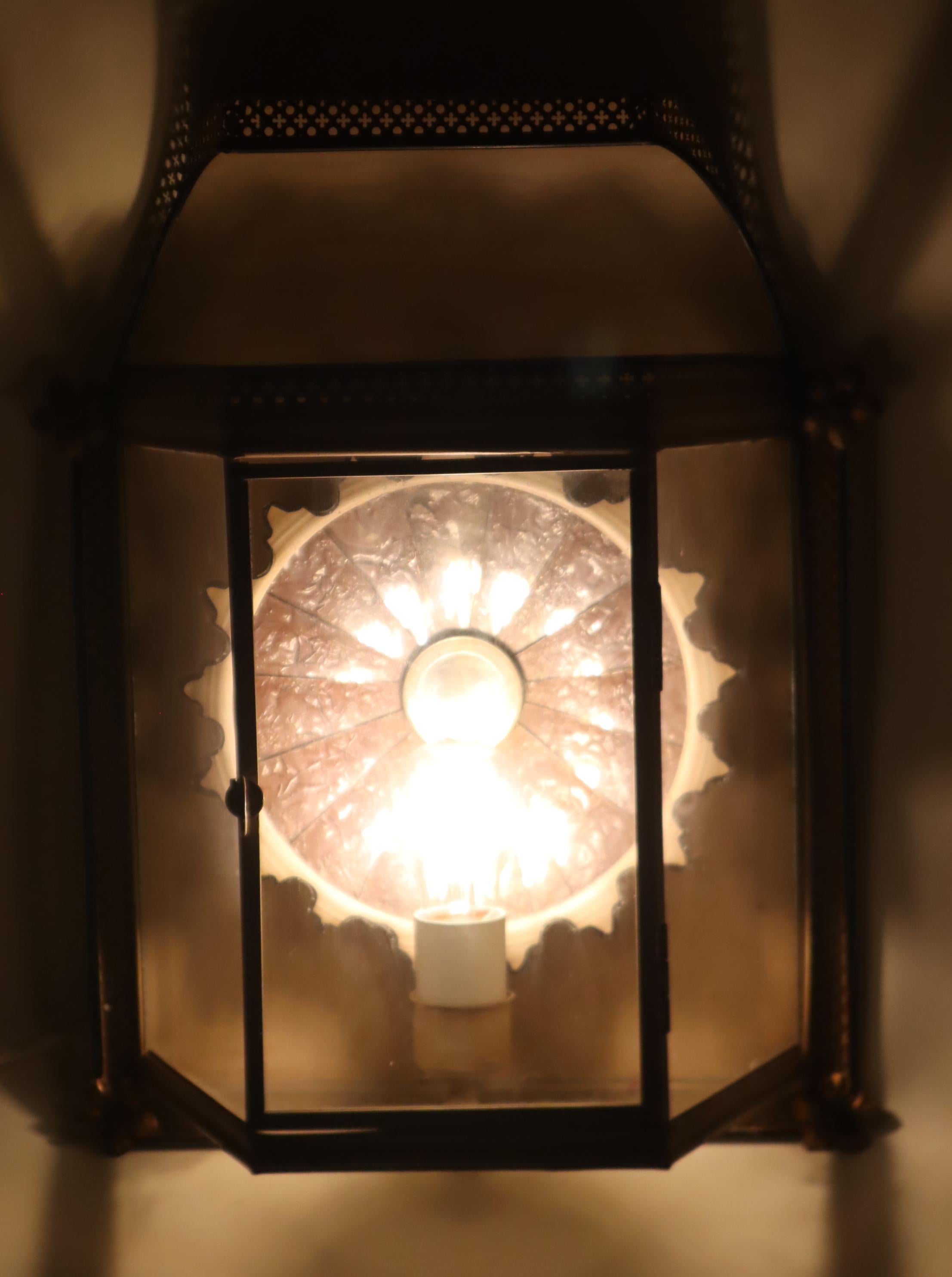 French Luxurious Hollywood Regency Wall Lantern France 1960s For Sale