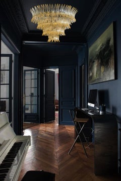 Luxurious Italian Palmette Chandelier, Murano