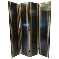 Retro Luxurious Large 4 Panel Screen / Divider by Maitland Smith