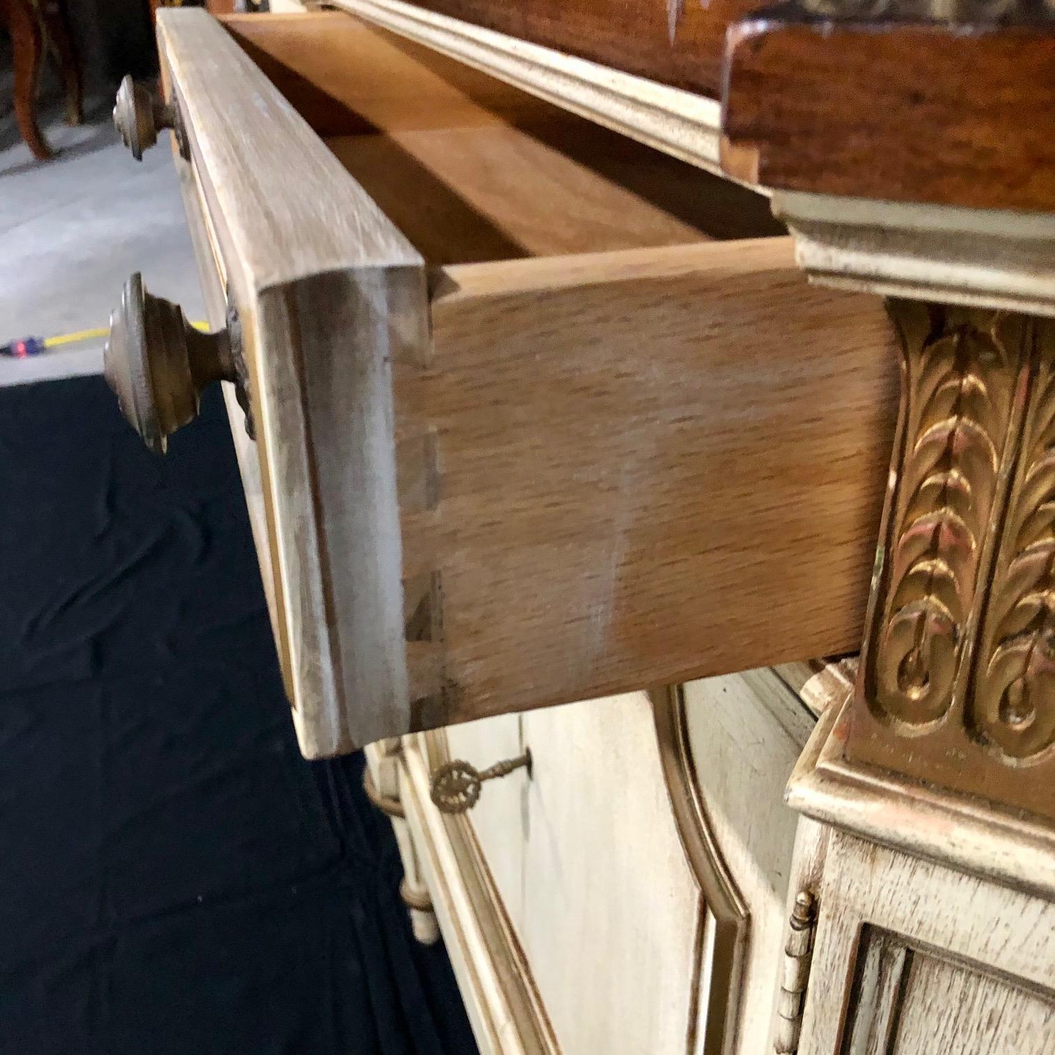Luxurious Louis XVI Style Sideboard Buffet Cabinet 4