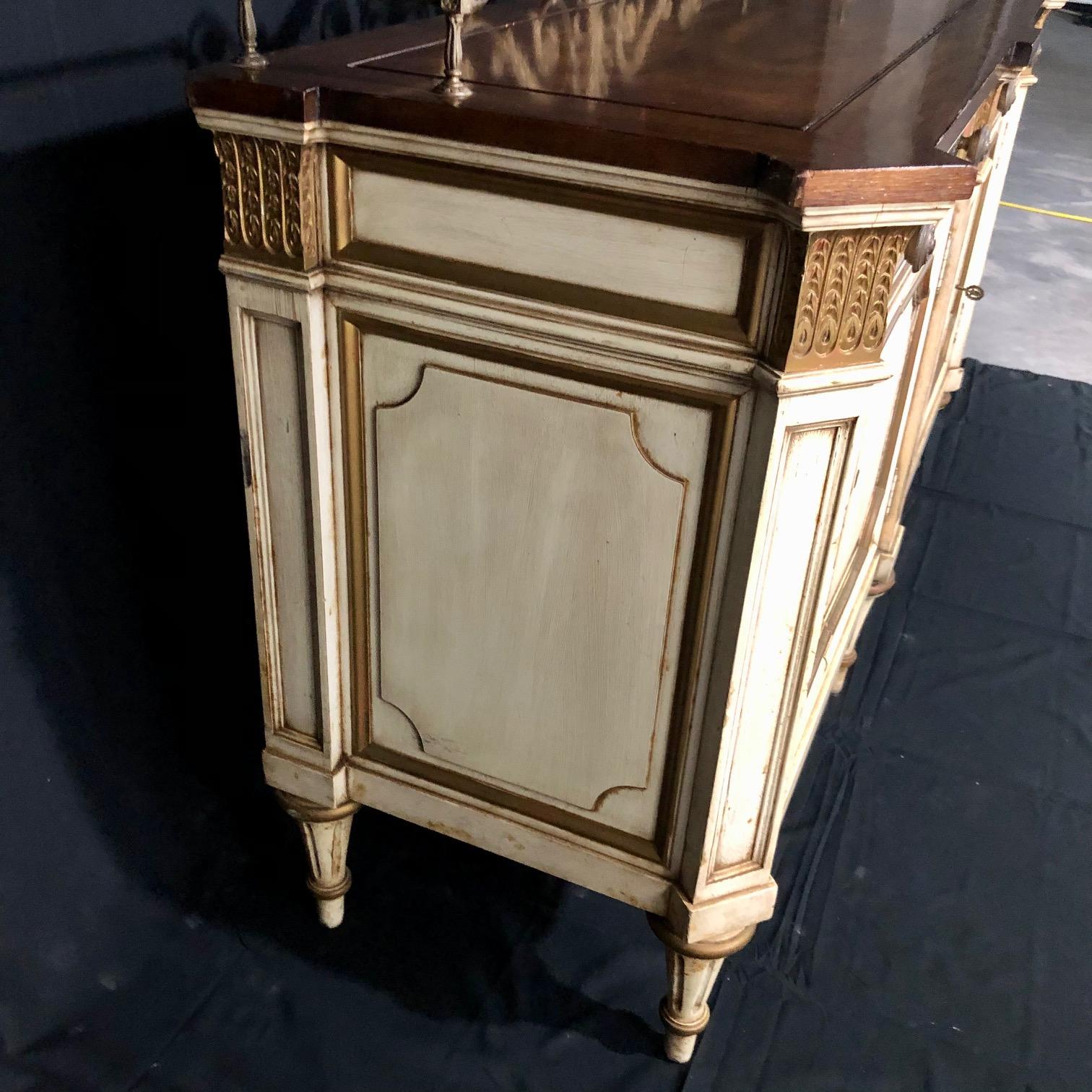 North American Luxurious Louis XVI Style Sideboard Buffet Cabinet