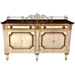 Luxurious Louis XVI Style Sideboard Buffet Cabinet