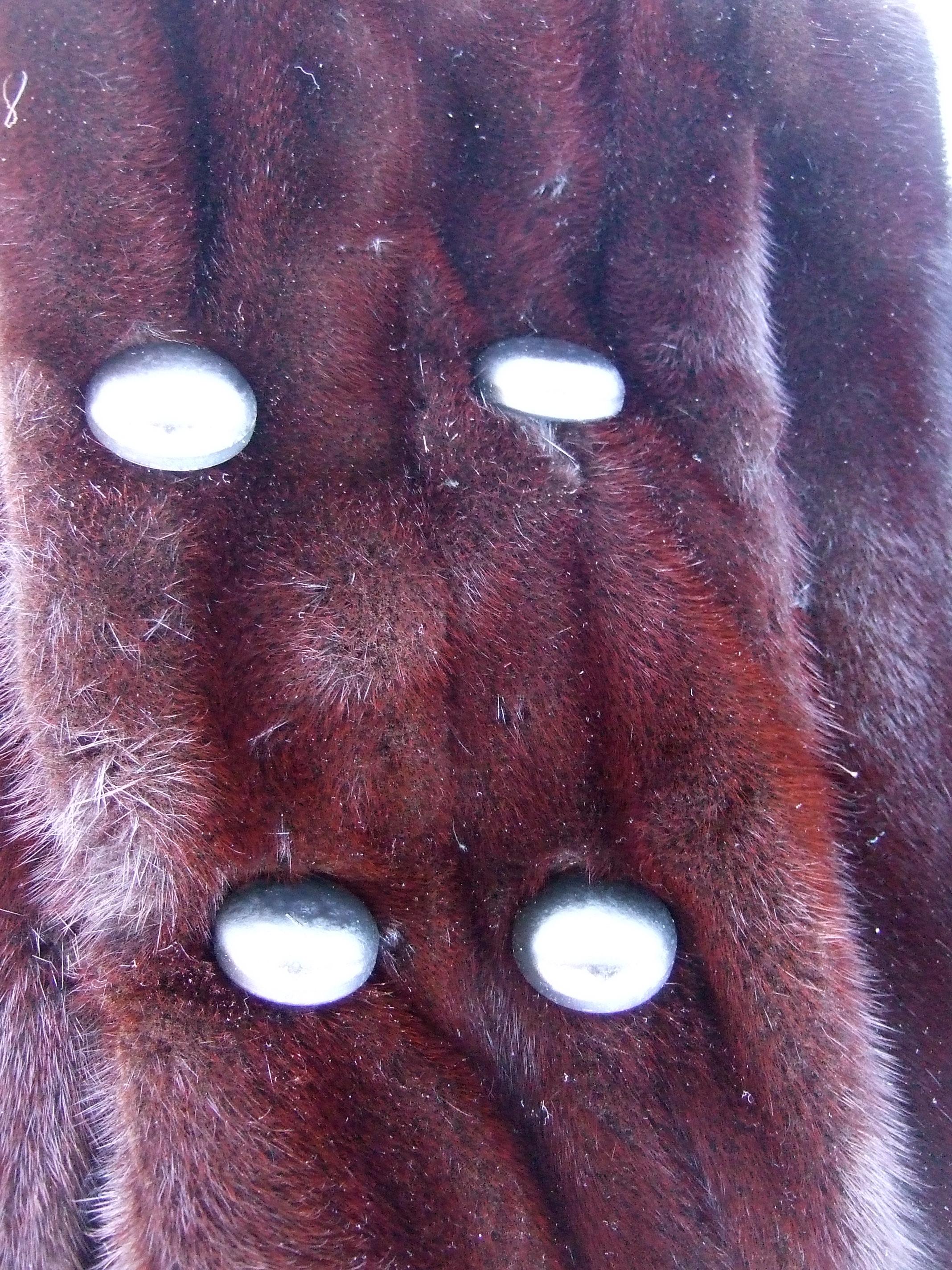 Luxurious Mahogany Plush Dark Brown Mink Fur Jacket by Bill Marre' c 1970s  5