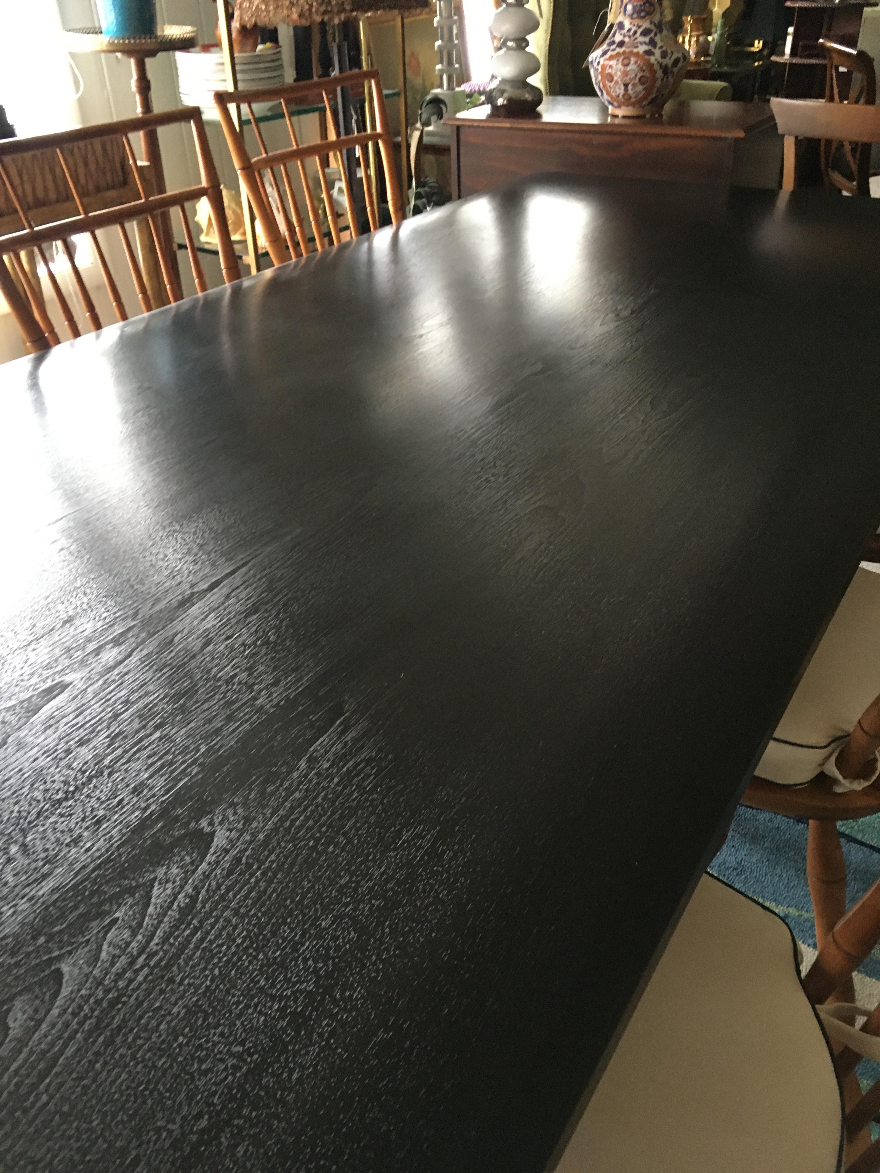 Luxurious Modern Long Courrier Ebonized Oak Christian Liaigre Dining Table 6