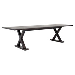 Luxurious Modern Long Courrier Ebonized Oak Christian Liaigre Dining Table