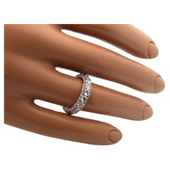 Luxurious moissanite diamond ring 18KT rose gold size 7