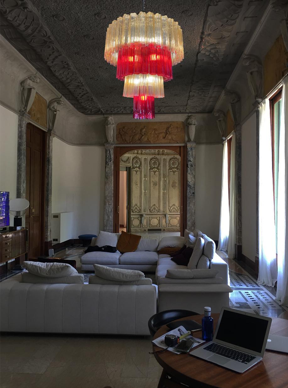 Luxurious Murano Chandelier by Valentina Planta For Sale 5