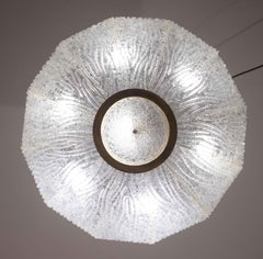 Luxuriöse Murano-Glas-Deckenleuchte Modell Royal von Barovier e Toso, 1970er Jahre