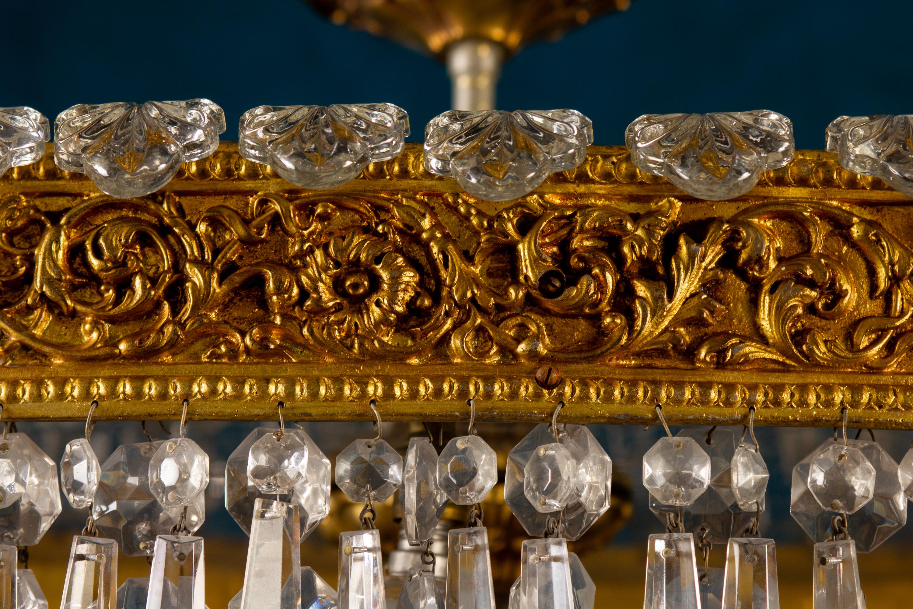 oval crystal chandelier