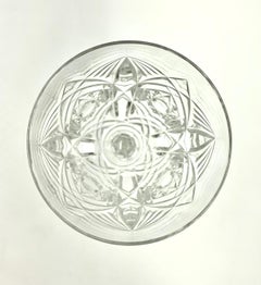 Luxurious Pair of Estate Baccarat Crystal Lagny Wine Glasses, Early 20th Century